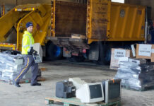 Sanitary District 6’s Shredding & E-cycling Event Draws Well Despite the Weather