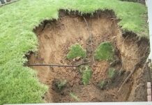 Large Sinkhole Opens in Resident’s Backyard