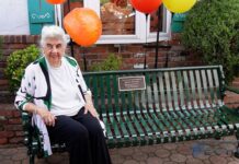 New Bench Dedicated In Honor Of Helen Duryea