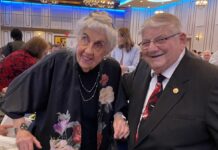 Rotary Honors Helen Duryea and Karl Riesterer Sr.