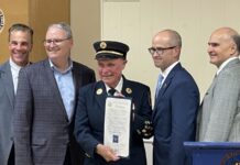 Fire Chief & Civic Association President Receive Awards At Community Meeting